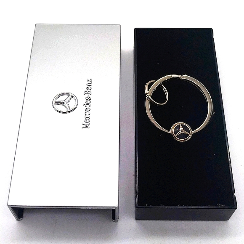 OEM Mercedes Benz Vintage Keychain Fob Charm NIB